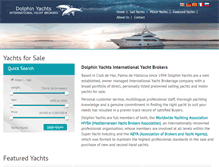 Tablet Screenshot of dolphin-yachts.com